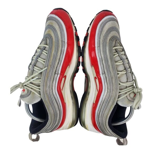 NIKE Shoes AIR MAX 97 Mens Size 11.5 Silver University Red Running 921826-009 - Picture 6 of 13